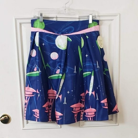 Lindy Bop Dresses & Skirts - Lindy Bop Space Dog Skirt sz 18 NWT